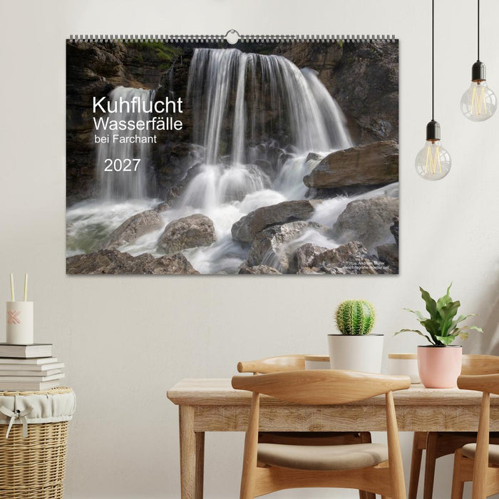 Kuhflucht Wasserfälle bei Farchant (CALVENDO Wandkalender 2027)