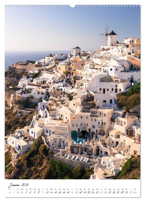 Insel des Lichts - Santorini (CALVENDO Wandkalender 2027)
