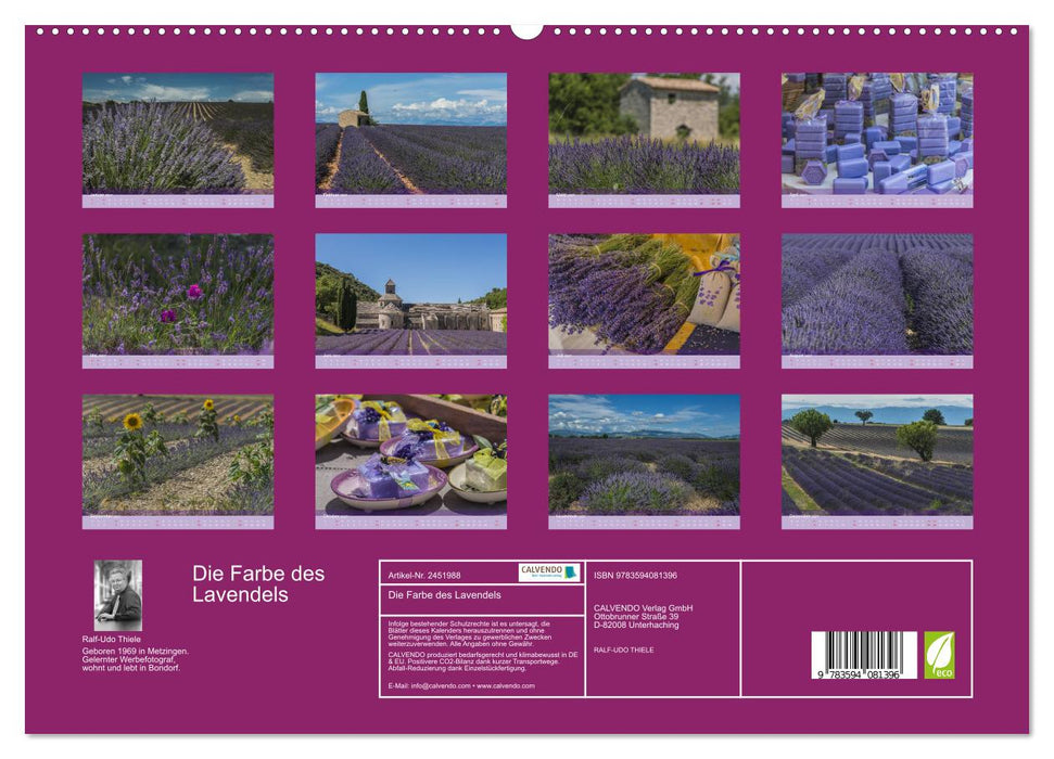 Die Farbe des Lavendels (CALVENDO Premium Wandkalender 2027)