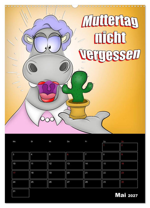 Cartoons - mir doch Bockwurscht (CALVENDO Wandkalender 2027)