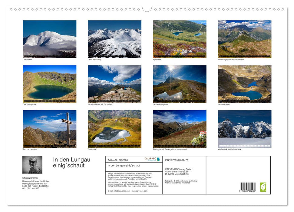 In den Lungau einig`schaut (CALVENDO Wandkalender 2027)