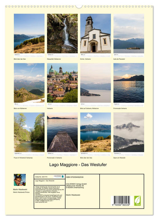 Lago Maggiore - Das Westufer (CALVENDO Premium Wandkalender 2027)