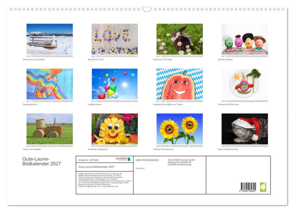 Gute-Laune-Bildkalender 2027 (CALVENDO Wandkalender 2027)