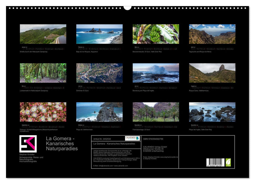 La Gomera - Kanarisches Naturparadies (CALVENDO Wandkalender 2027)