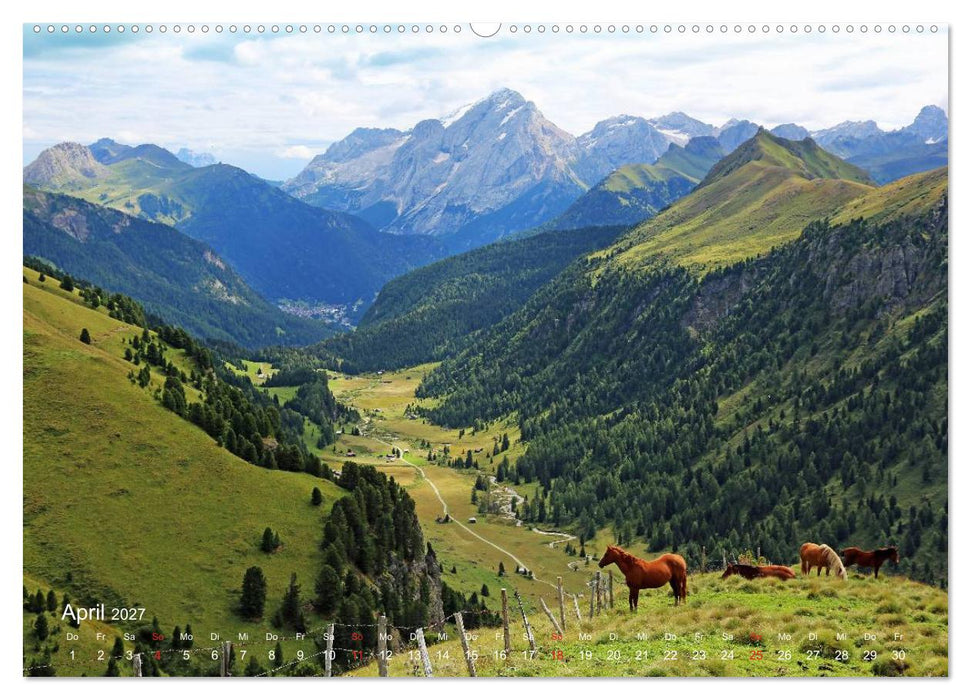 Urlaub auf der Seiser Alm (CALVENDO Wandkalender 2027)