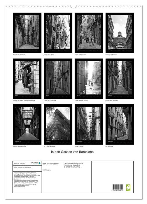 In den Gassen von Barcelona (CALVENDO Wandkalender 2027)