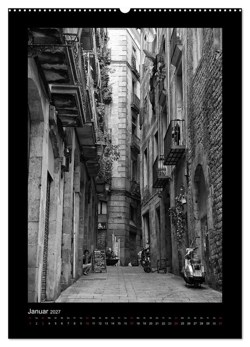 In den Gassen von Barcelona (CALVENDO Wandkalender 2027)