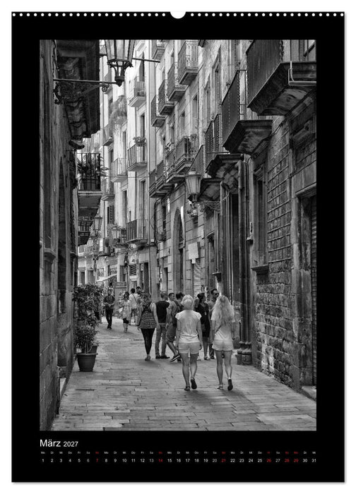 In den Gassen von Barcelona (CALVENDO Wandkalender 2027)