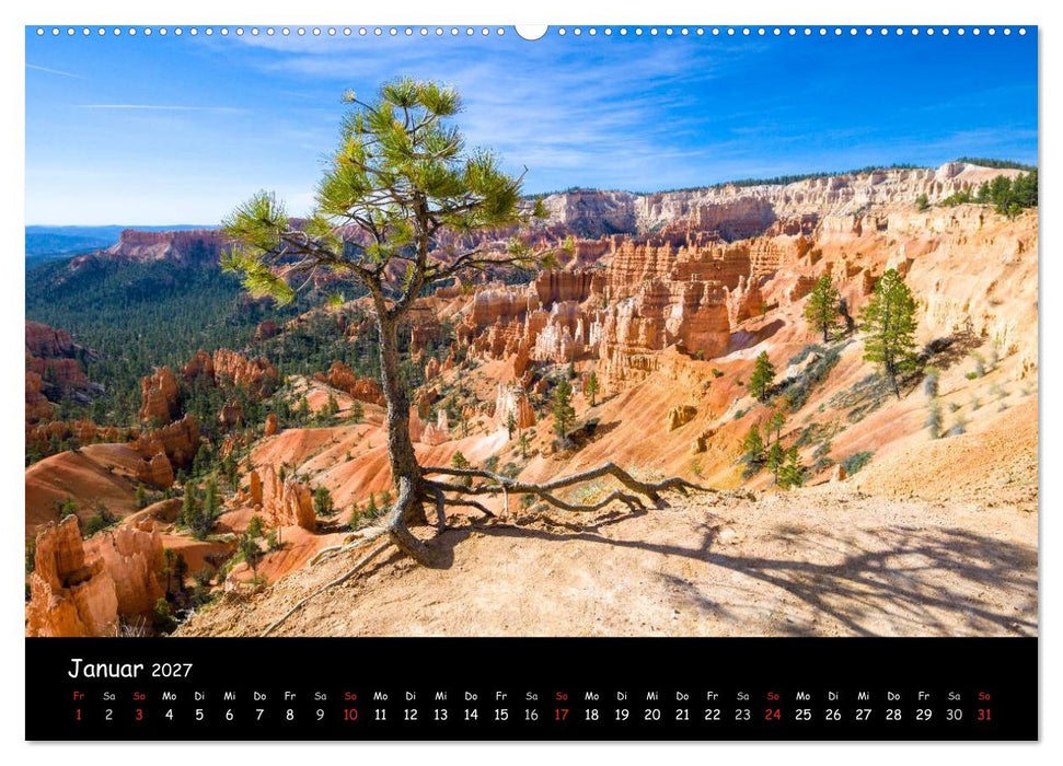 Traumlandschaften im Westen der USA (CALVENDO Premium Wandkalender 2027)