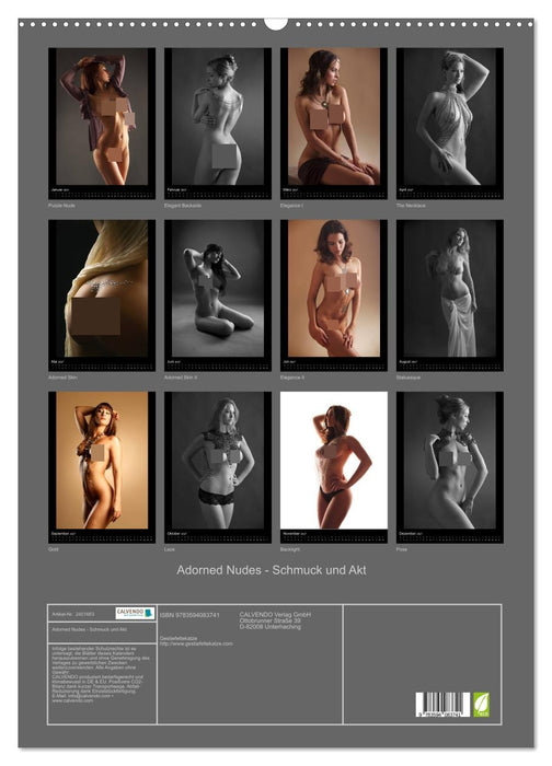 Adorned Nudes - Schmuck und Akt (CALVENDO Wandkalender 2027)