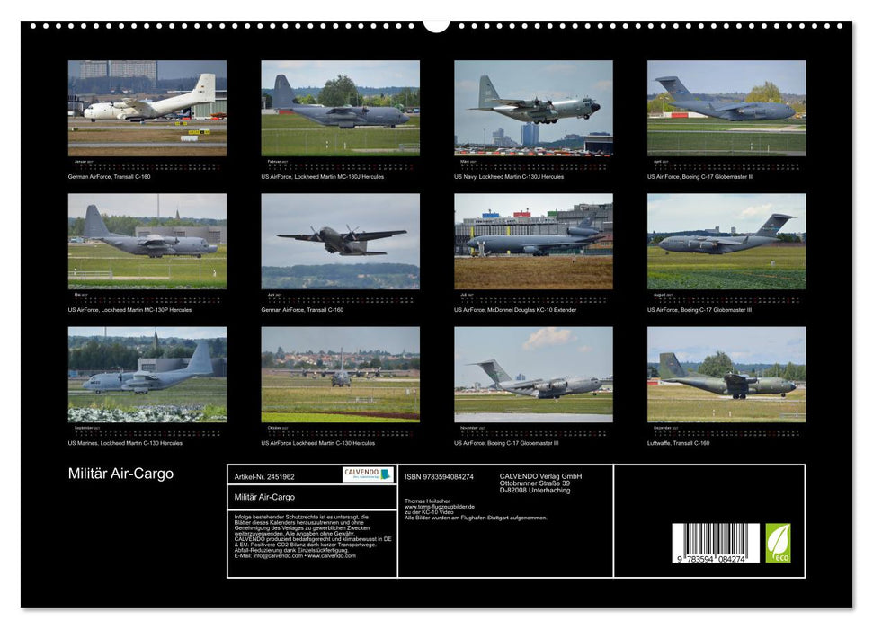 Militär Air-Cargo (CALVENDO Premium Wandkalender 2027)
