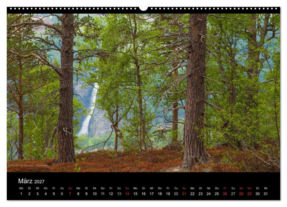 Naturwucht Skandinavien (CALVENDO Premium Wandkalender 2027)