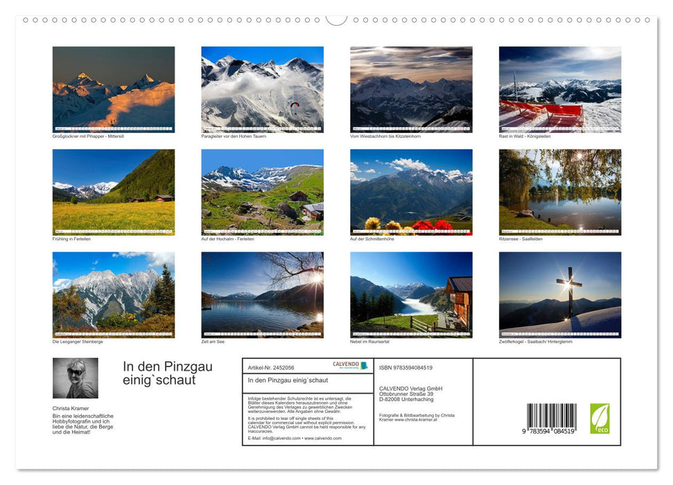 In den Pinzgau einig`schaut (CALVENDO Premium Wandkalender 2027)