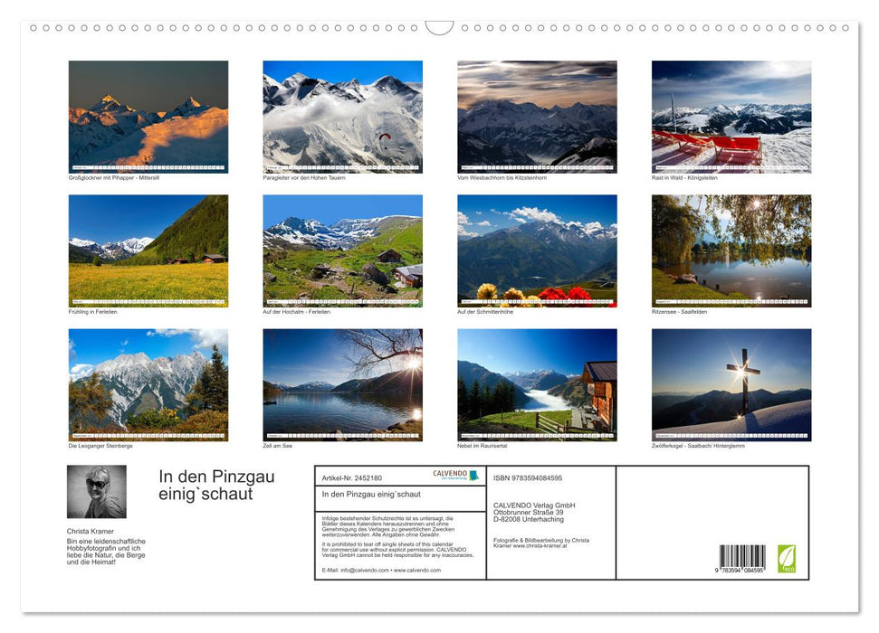 In den Pinzgau einig`schaut (CALVENDO Wandkalender 2027)