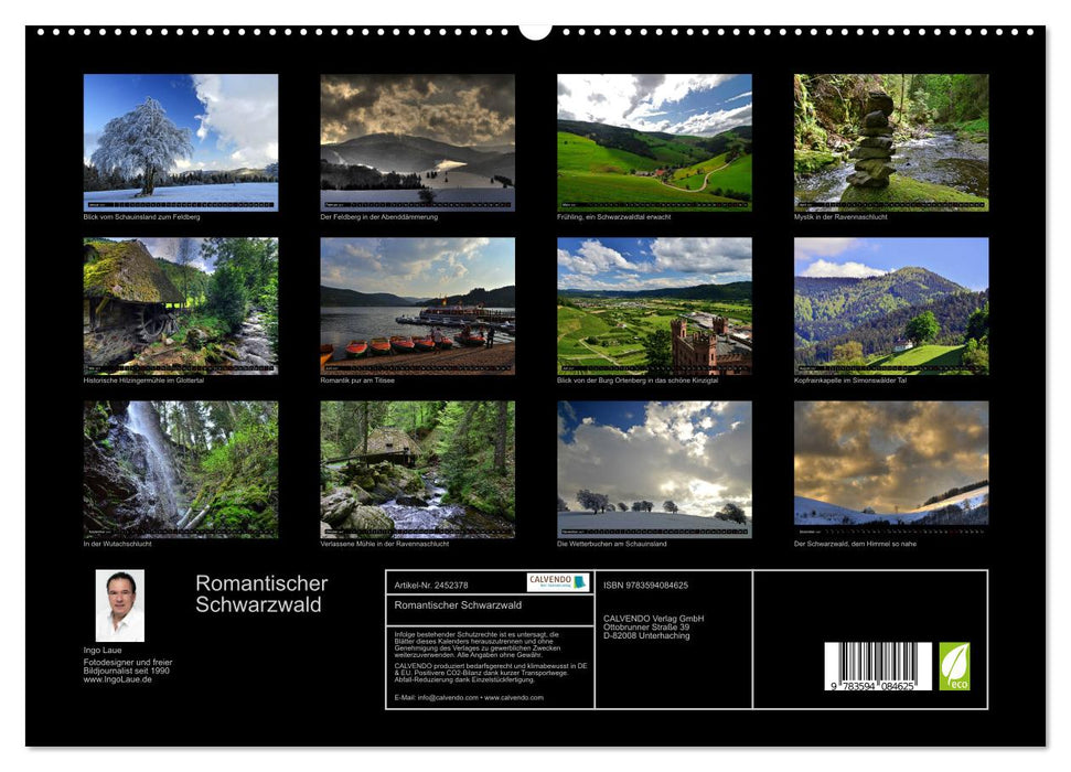 Romantischer Schwarzwald (CALVENDO Premium Wandkalender 2027)