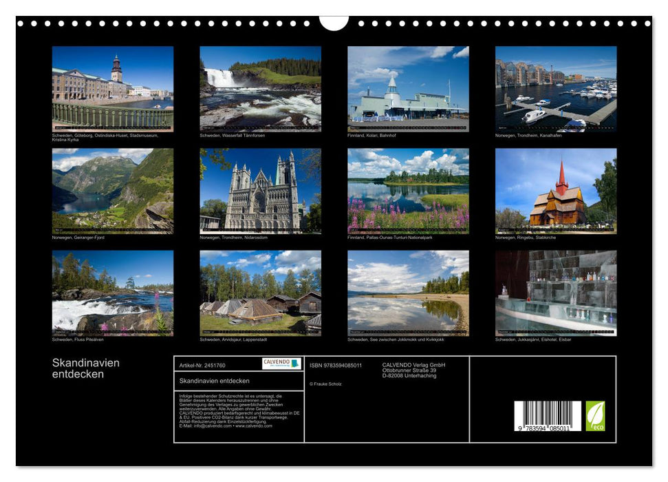 Skandinavien entdecken (CALVENDO Wandkalender 2027)