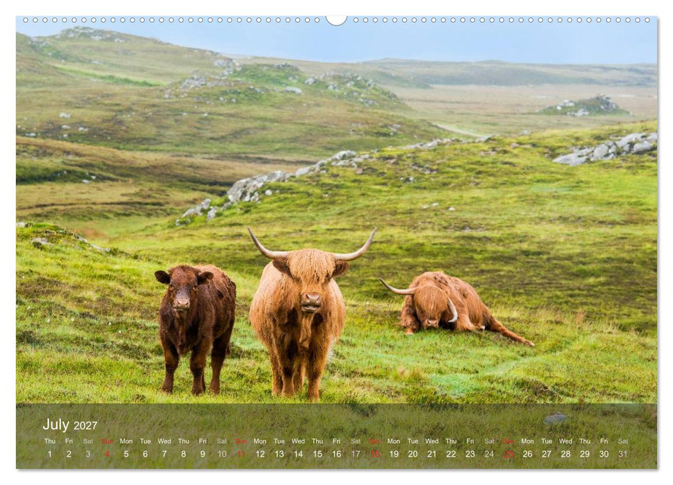Scotland - From Edinburgh into the Highlands (CALVENDO Premium-Calendar 2027)