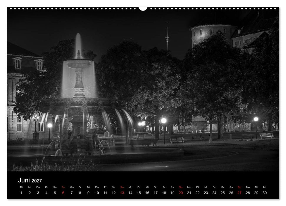 Stuttgart bei Nacht (CALVENDO Premium Wandkalender 2027)