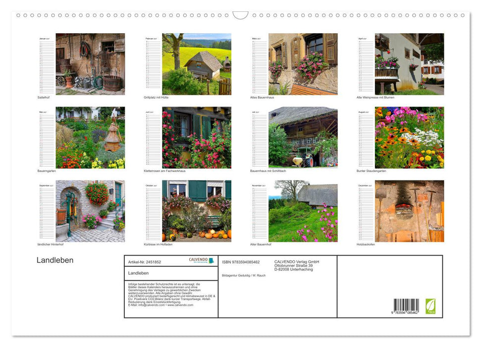 Landleben (CALVENDO Wandkalender 2027)