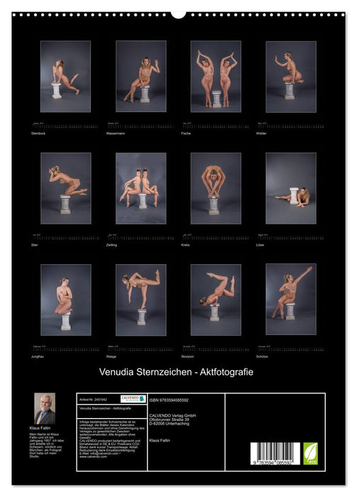 Venudia Sternzeichen - Aktfotografie (CALVENDO Premium Wandkalender 2027)