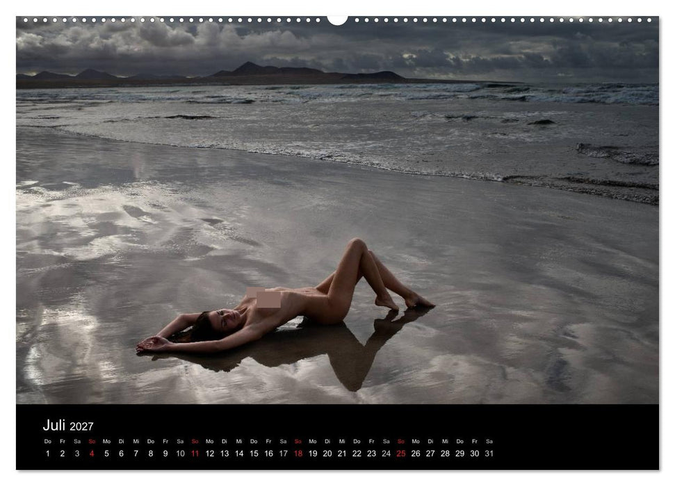Landschaftsaktbilder Ibiza und Lanzarote (CALVENDO Premium Wandkalender 2027)