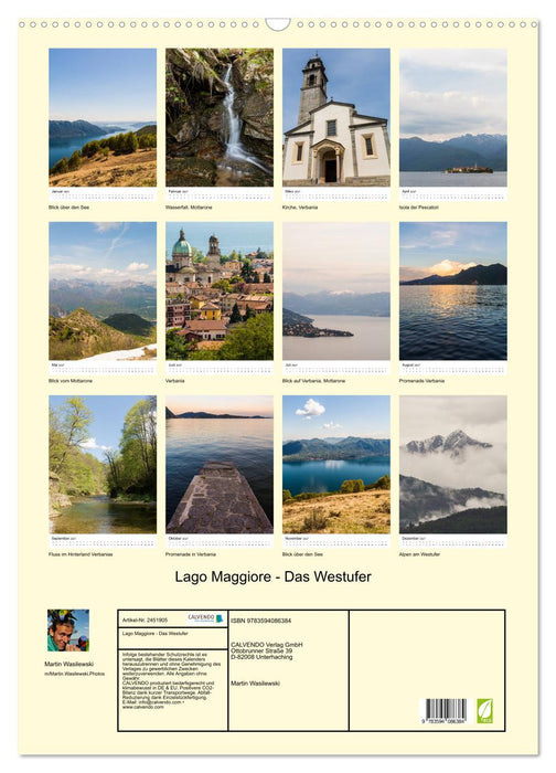 Lago Maggiore - Das Westufer (CALVENDO Wandkalender 2027)