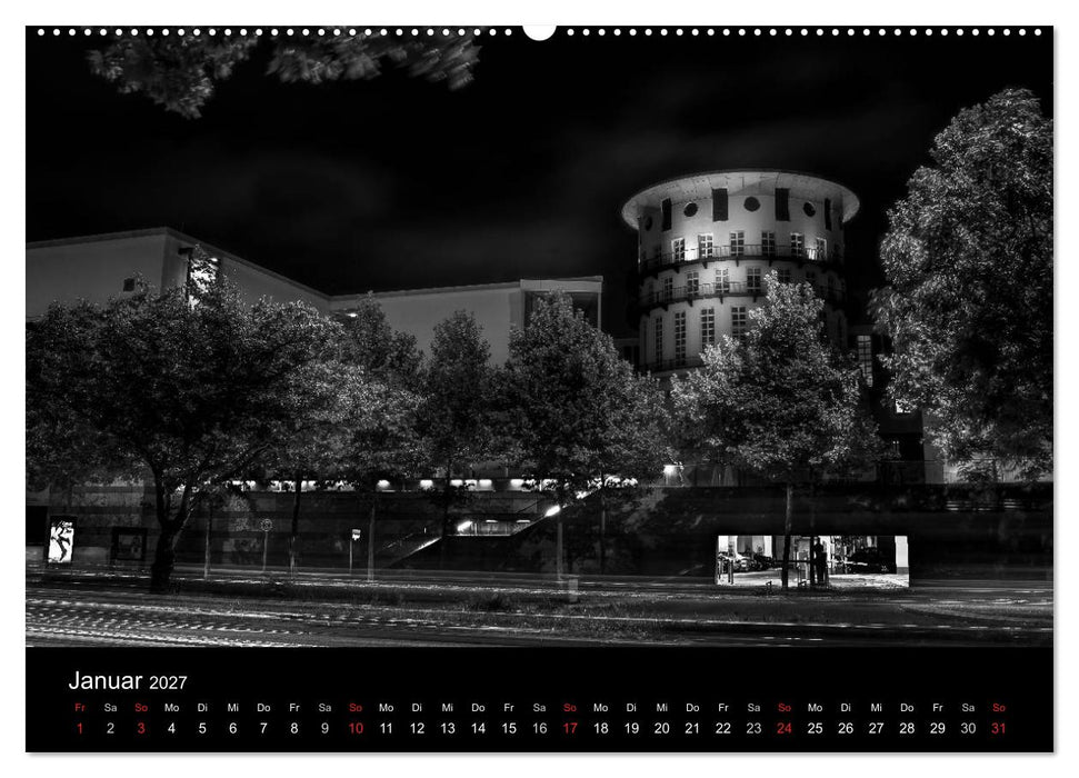 Stuttgart bei Nacht (CALVENDO Wandkalender 2027)
