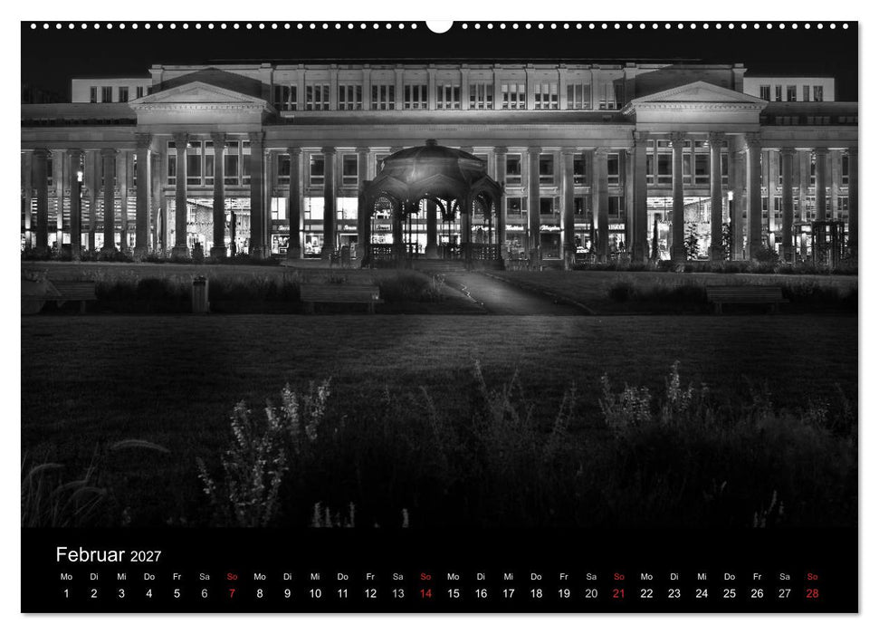 Stuttgart bei Nacht (CALVENDO Wandkalender 2027)