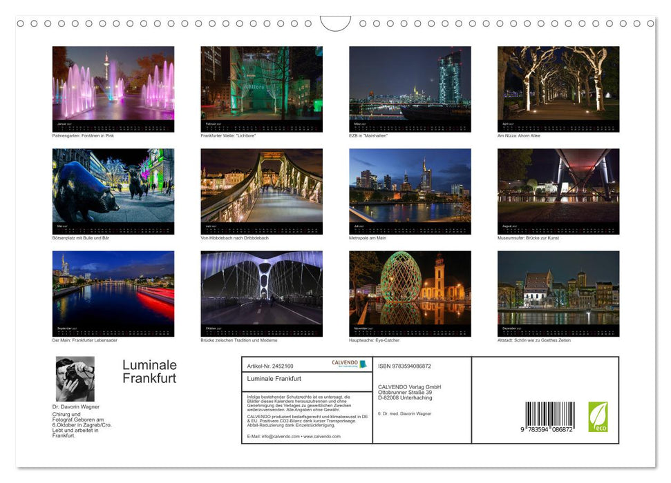 Luminale Frankfurt (CALVENDO Wandkalender 2027)