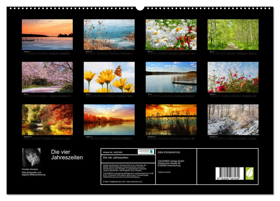 Die vier Jahreszeiten (CALVENDO Premium Wandkalender 2027)