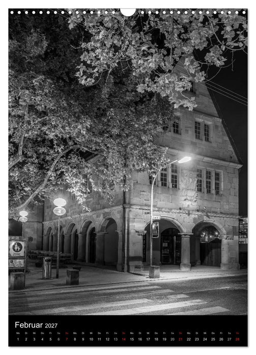 Heilbronn bei Nacht 2 (CALVENDO Wandkalender 2027)