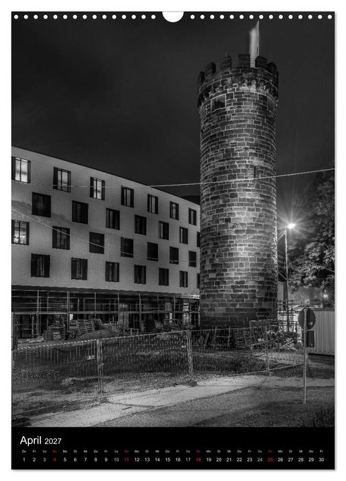 Heilbronn bei Nacht 2 (CALVENDO Wandkalender 2027)