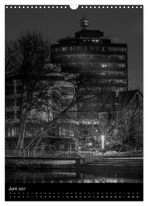 Heilbronn bei Nacht 2 (CALVENDO Wandkalender 2027)