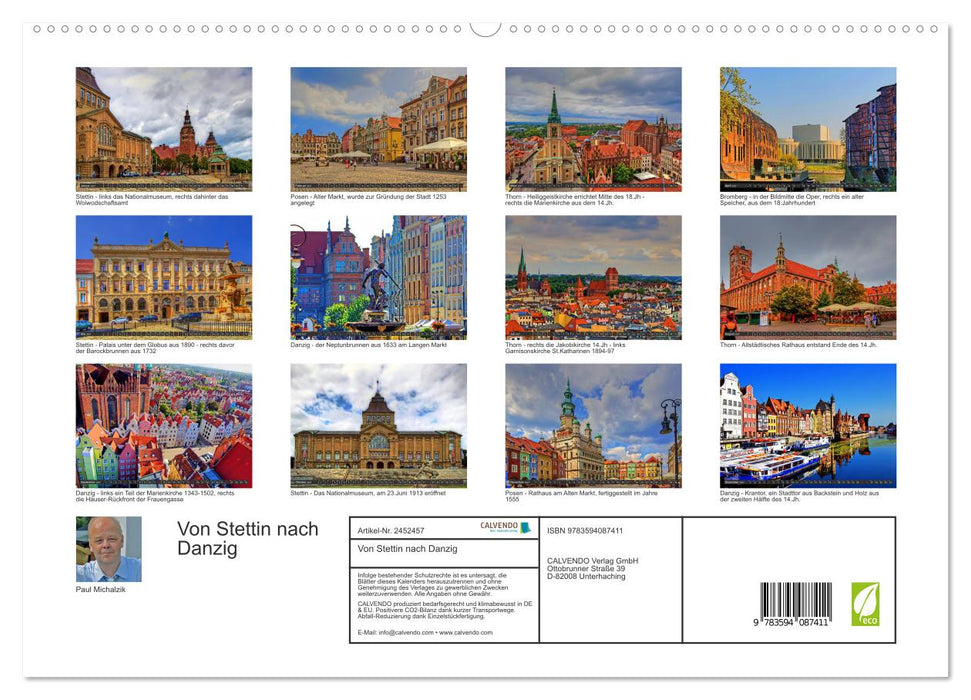 Von Stettin nach Danzig (CALVENDO Premium Wandkalender 2027)