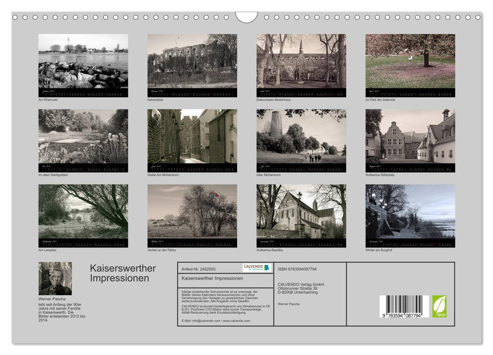 Kaiserswerther Impressionen (CALVENDO Wandkalender 2027)