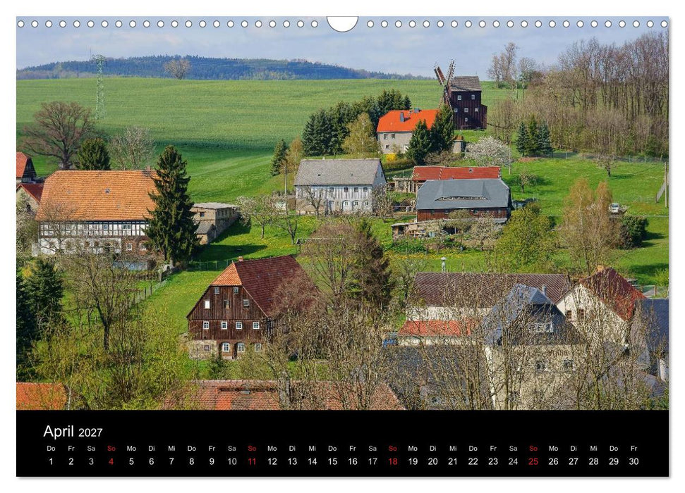 Oberlausitz - Land der Umgebindehäuser (CALVENDO Wandkalender 2027)