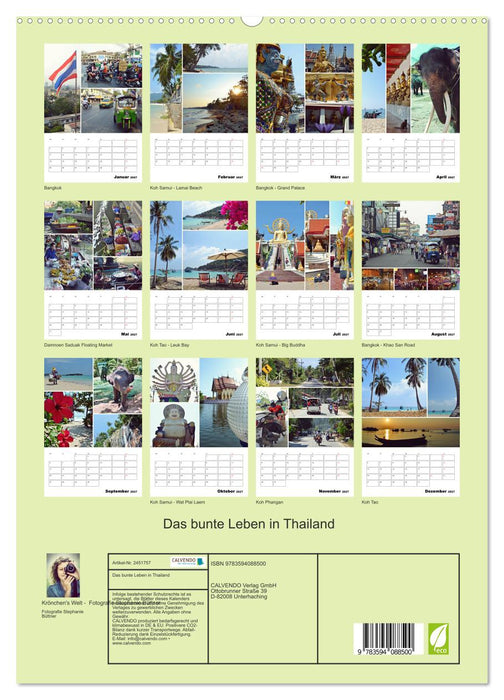 Das bunte Leben in Thailand (CALVENDO Premium Wandkalender 2027)