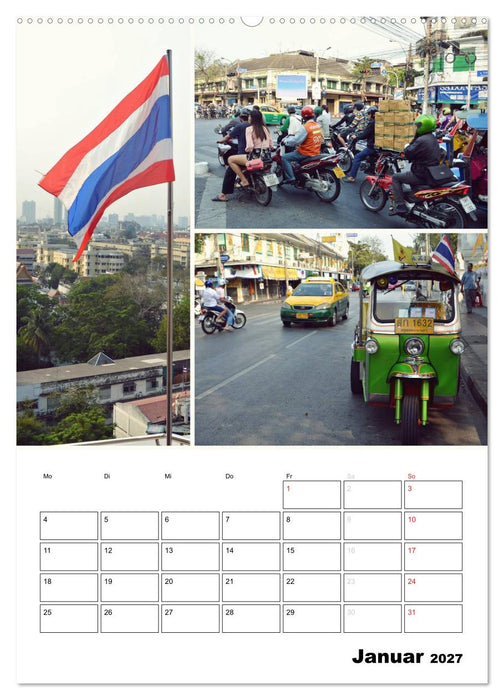 Das bunte Leben in Thailand (CALVENDO Premium Wandkalender 2027)