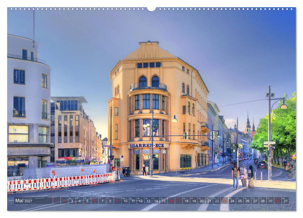 Halle an der Saale - Stadtansichten (CALVENDO Premium Wandkalender 2027)