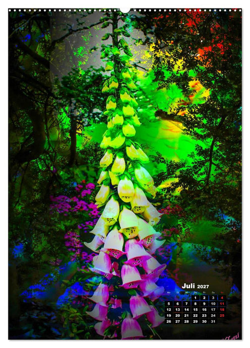 Blühende Fantasie - Digitalkunst (CALVENDO Premium Wandkalender 2027)