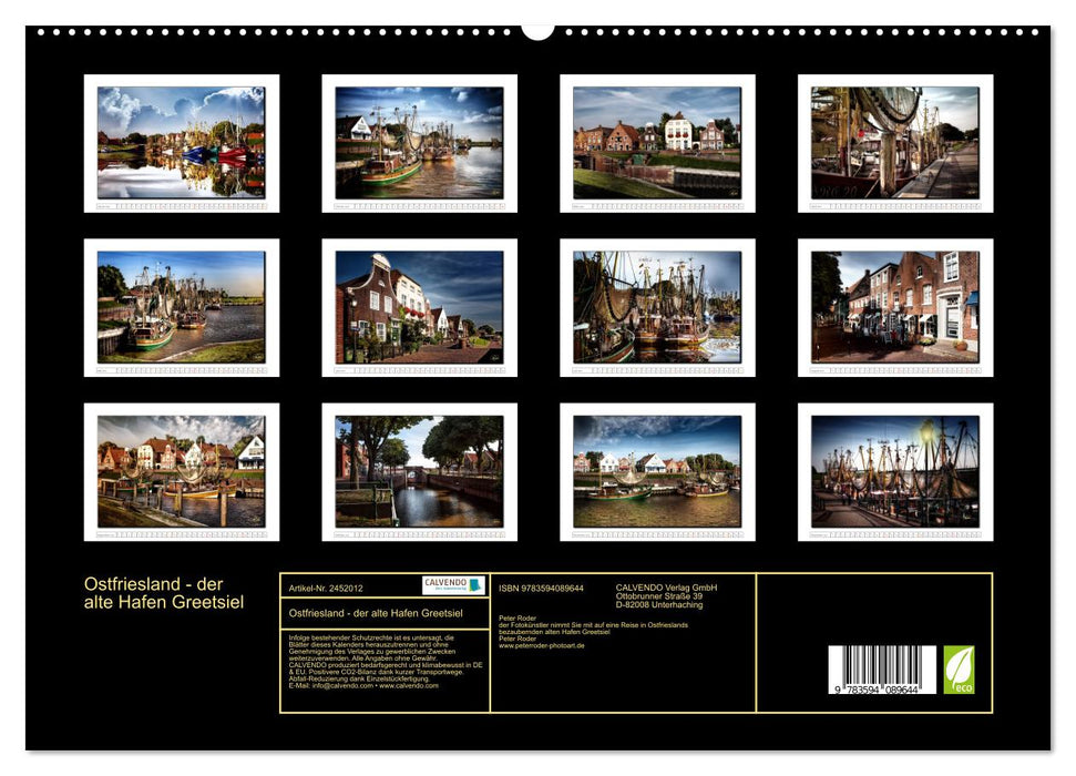 Ostfriesland - der alte Hafen Greetsiel (CALVENDO Premium Wandkalender 2027)