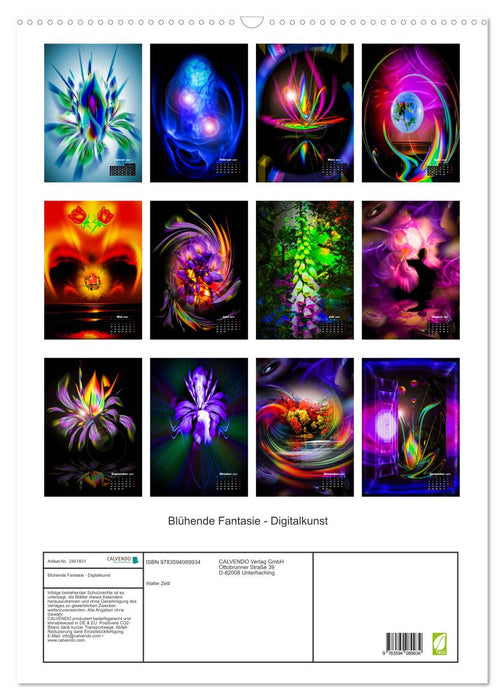Blühende Fantasie - Digitalkunst (CALVENDO Wandkalender 2027)