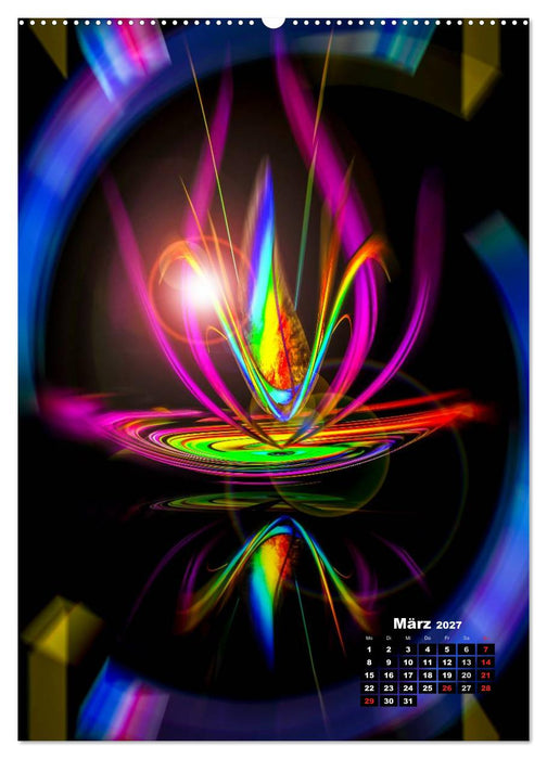 Blühende Fantasie - Digitalkunst (CALVENDO Wandkalender 2027)