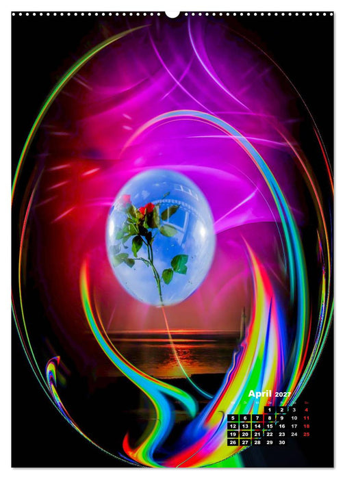 Blühende Fantasie - Digitalkunst (CALVENDO Wandkalender 2027)