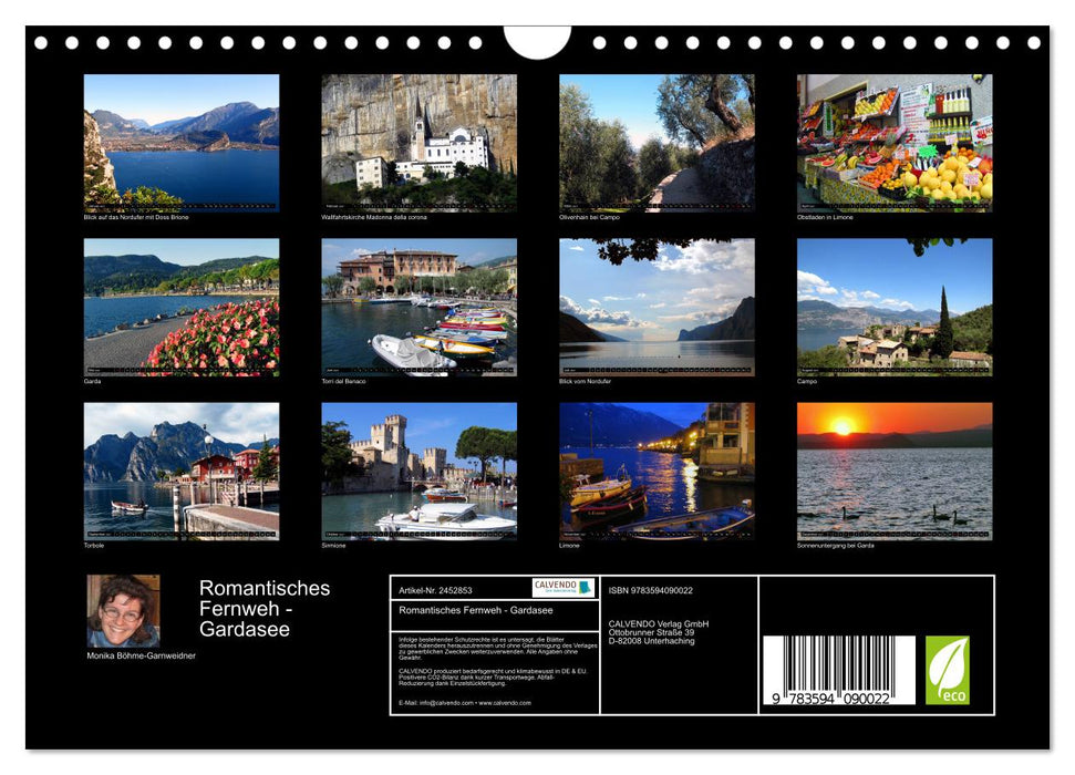 Romantisches Fernweh - Gardasee (CALVENDO Wandkalender 2027)