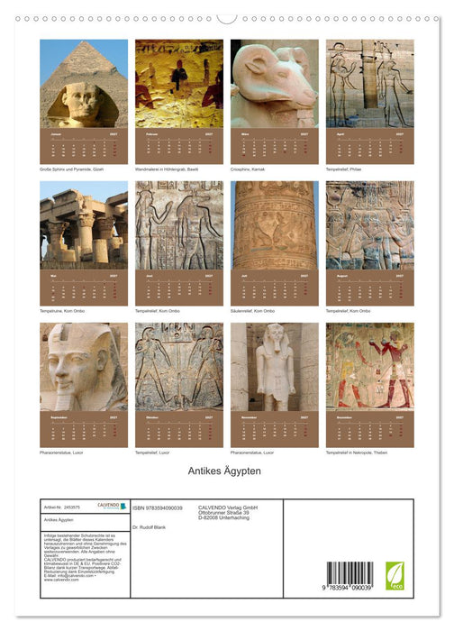 Antikes Ägypten (CALVENDO Premium Wandkalender 2027)