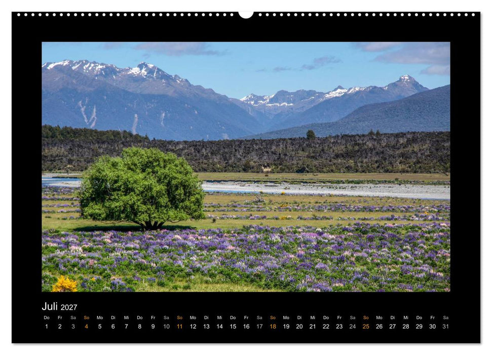 Eine Reise durch Neuseeland (CALVENDO Premium Wandkalender 2027)