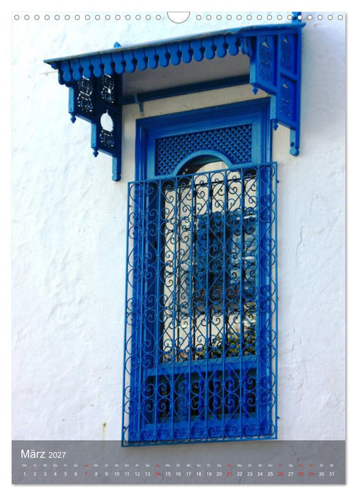 Sidi bou Saïd - Die blaue Stadt Tunesiens (CALVENDO Wandkalender 2027)