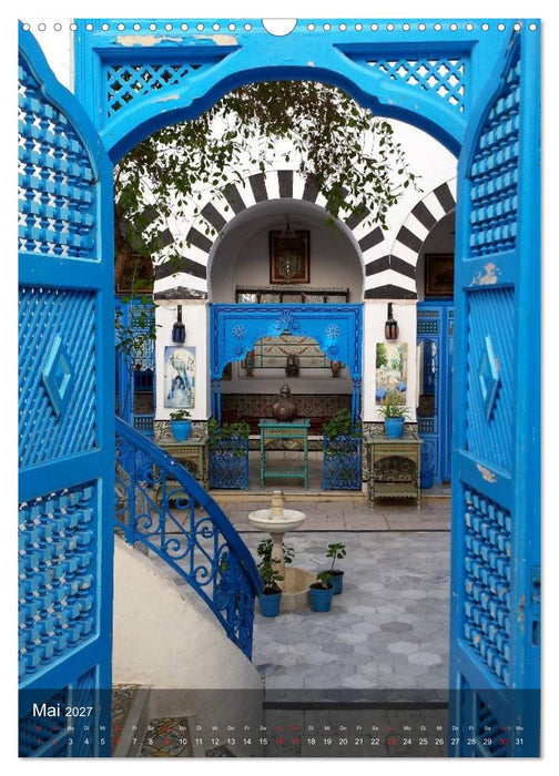 Sidi bou Saïd - Die blaue Stadt Tunesiens (CALVENDO Wandkalender 2027)