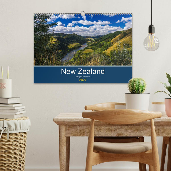 New Zealand - A bicycle adventure (CALVENDO Monthly Calendar 2027)